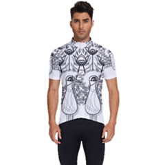 Peacock-plumage-display-bird Men s Short Sleeve Cycling Jersey by 99art