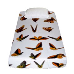 Butterfly Butterflies Insect Swarm Fitted Sheet (single Size) by 99art