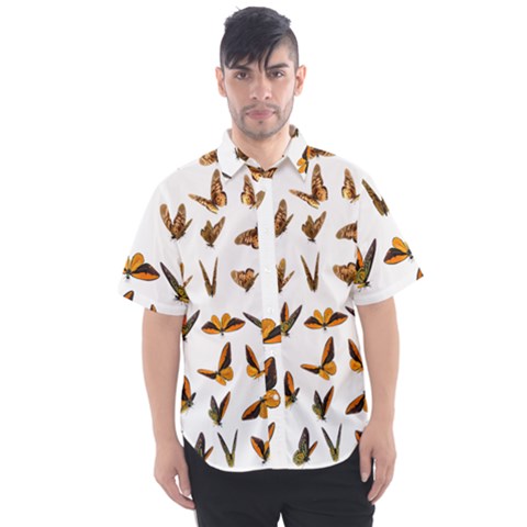 Butterfly Butterflies Insect Swarm Men s Short Sleeve Shirt by 99art