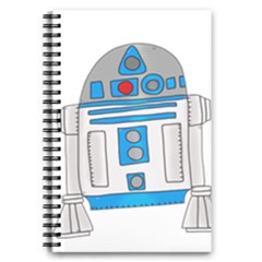 Technology-clip-art-r2d2 5 5  X 8 5  Notebook by 99art