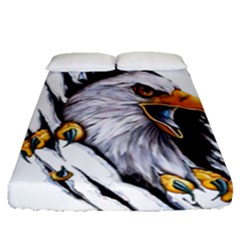 Eagle Fitted Sheet (queen Size) by 99art