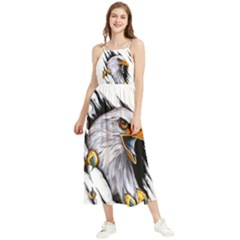 Eagle Boho Sleeveless Summer Dress by 99art