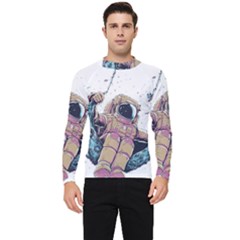 Drawing-astronaut Men s Long Sleeve Rash Guard by 99art