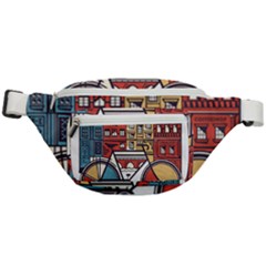 Amsterdam Graphic Design Poster Illustration Fanny Pack by 99art