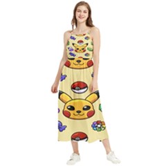 Pikachu Boho Sleeveless Summer Dress by artworkshop