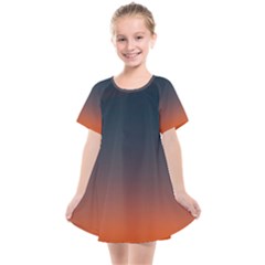 Sky Gradient Kids  Smock Dress by artworkshop