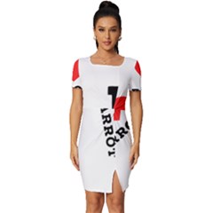 I Love Carrots  Fitted Knot Split End Bodycon Dress by ilovewhateva