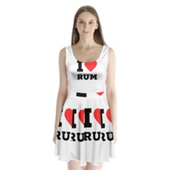 I Love Rum Split Back Mini Dress  by ilovewhateva