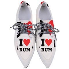 I Love Rum Pointed Oxford Shoes by ilovewhateva