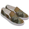 Vintage World Map Travel Geography Men s Canvas Slip Ons View3