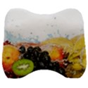 Variety Of Fruit Water Berry Food Splash Kiwi Grape Velour Head Support Cushion View1