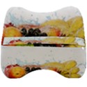 Variety Of Fruit Water Berry Food Splash Kiwi Grape Velour Head Support Cushion View2