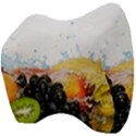 Variety Of Fruit Water Berry Food Splash Kiwi Grape Velour Head Support Cushion View4