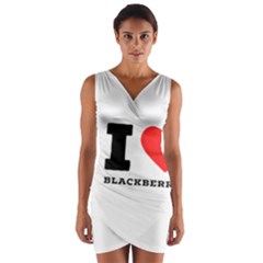 I Love Blackberries  Wrap Front Bodycon Dress by ilovewhateva