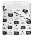 Cute Cameras Doodles Hand Drawn Duvet Cover Double Side (Queen Size) View2