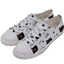 Cute Cameras Doodles Hand Drawn Women s Low Top Canvas Sneakers View2