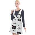 Cute Cameras Doodles Hand Drawn Plunge Pinafore Velour Dress View1