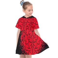 Heart Brain Mind Psychology Doubt Kids  Sailor Dress by Cowasu