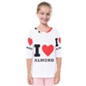 I love almond  Kids  Quarter Sleeve Raglan Tee View1