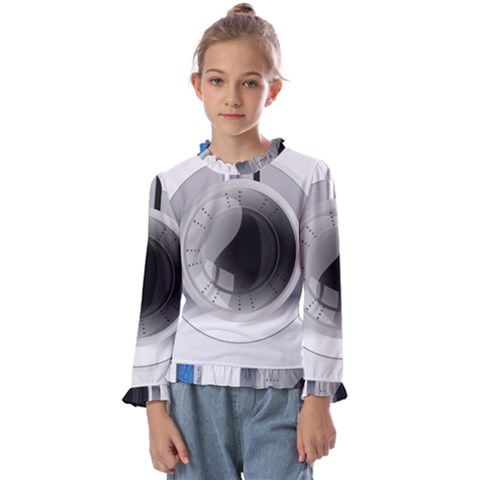 Washing Machines Home Electronic Kids  Frill Detail Tee by Cowasu