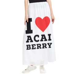 I Love Acai Berry Maxi Chiffon Skirt by ilovewhateva