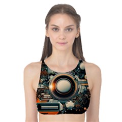 Illustrations Technology Robot Internet Processor Tank Bikini Top by Cowasu