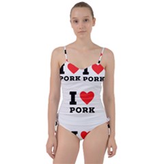 I Love Pork  Sweetheart Tankini Set by ilovewhateva