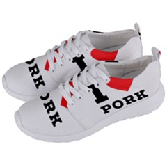 I Love Pork  Men s Lightweight Sports Shoes by ilovewhateva