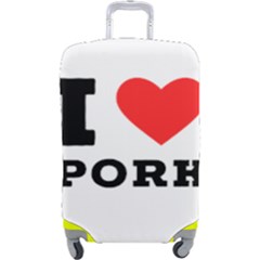 I Love Pork  Luggage Cover (large) by ilovewhateva