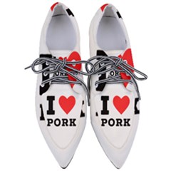 I Love Pork  Pointed Oxford Shoes by ilovewhateva