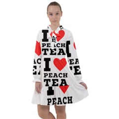 I Love Peach Tea All Frills Chiffon Dress by ilovewhateva