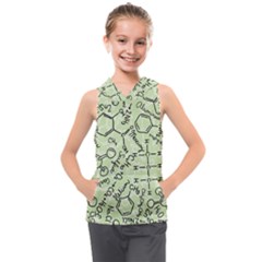 Multicolored Chemical Bond Illustration Chemistry Formula Science Kids  Sleeveless Hoodie by Cowasu