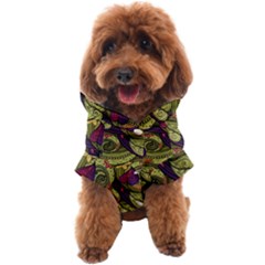 Pattern Vector Texture Style Garden Drawn Hand Floral Dog Coat by Cowasu