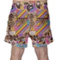 Multicolored Doodle Art Wallpaper Men s Shorts View2