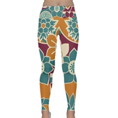 Japanese Folk Art Lightweight Velour Classic Yoga Leggings by danenraven