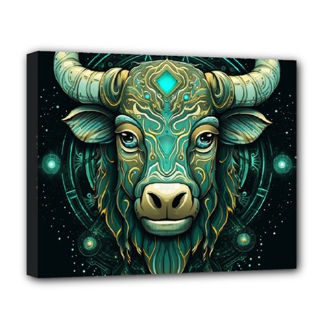 Bull Star Sign Deluxe Canvas 20  X 16  (stretched) by Bangk1t