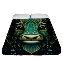 Bull Star Sign Fitted Sheet (king Size) by Bangk1t