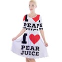 I love pear juice Quarter Sleeve A-Line Dress View1