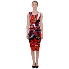 Carlos Sainz Sleeveless Pencil Dress by Boster123