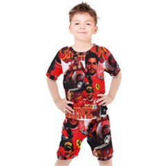 Carlos Sainz Kids  Tee And Shorts Set by Boster123