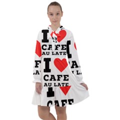 I Love Cafe Au Late All Frills Chiffon Dress by ilovewhateva