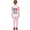 I love galao coffee Kids  Quarter Sleeve Raglan Tee View2