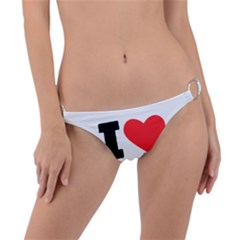 I Love Lungo Coffee  Ring Detail Bikini Bottoms by ilovewhateva