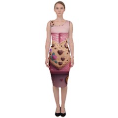 Cookies Valentine Heart Holiday Gift Love Sleeveless Pencil Dress by Ndabl3x