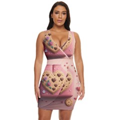 Cookies Valentine Heart Holiday Gift Love Draped Bodycon Dress by Ndabl3x