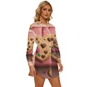 Cookies Valentine Heart Holiday Gift Love Womens Long Sleeve Shirt Dress View3