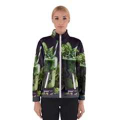 Drink Spinach Smooth Apple Ginger Women s Bomber Jacket by Ndabl3x