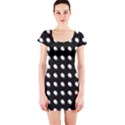 Background Dots Circles Graphic Short Sleeve Bodycon Dress View1