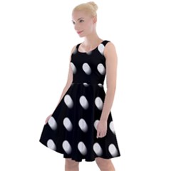 Background Dots Circles Graphic Knee Length Skater Dress by Ndabl3x