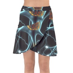 Organism Neon Science Wrap Front Skirt by Ndabl3x